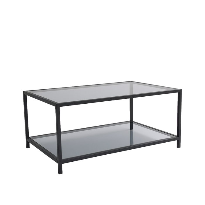 Hanah Home Mesa de Centro Astro con Cristal Templado Ahumado